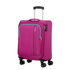 American Tourister 55cm Carry On Spinner - Sea Seeker -Travel Storage Store american tourister 146674 sea seeker deep fushsia 2 1