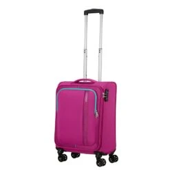 American Tourister 55cm Carry On Spinner - Sea Seeker -Travel Storage Store american tourister 146674 sea seeker deep fushsia 7 1