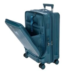Bric's 55cm Carry On Spinner With Front Pocket - Positano -Travel Storage Store brics bnk08028 sea green 4 1