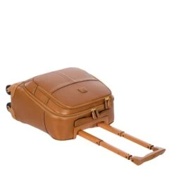 Bric's 39cm 4 Wheel Pilot Case - Pelle -Travel Storage Store brics bpl05260 tan 4