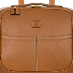 Bric's 39cm 4 Wheel Pilot Case - Pelle -Travel Storage Store brics bpl05260 tan 7
