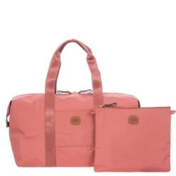 Bric's Small Holdall - X Bags -Travel Storage Store brics bxg40203 pink 3 1