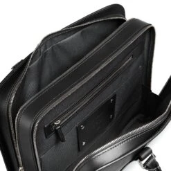 Palissy Double - Wide Leather Briefcase 14 Palissy Double - Wide Leather Briefcase -Travel Storage Store carl cfc6501 blackgrey 5 1