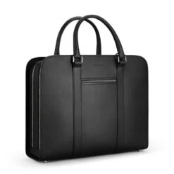 Palissy Double - Wide Leather Briefcase 11 Palissy Double - Wide Leather Briefcase -Travel Storage Store carl cfc6501 blackgrey m 1