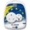 GO TRAVEL UK-EU Twin Adaptor - Adaptors -Travel Storage Store go tr 525 assorted m