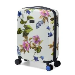 Joules Cabin Trolley Spinner - Women's Hardside Wood Botanical -Travel Storage Store joules jlh0103 106 spring wood botanical 1 1