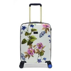 Joules Cabin Trolley Spinner - Women's Hardside Wood Botanical