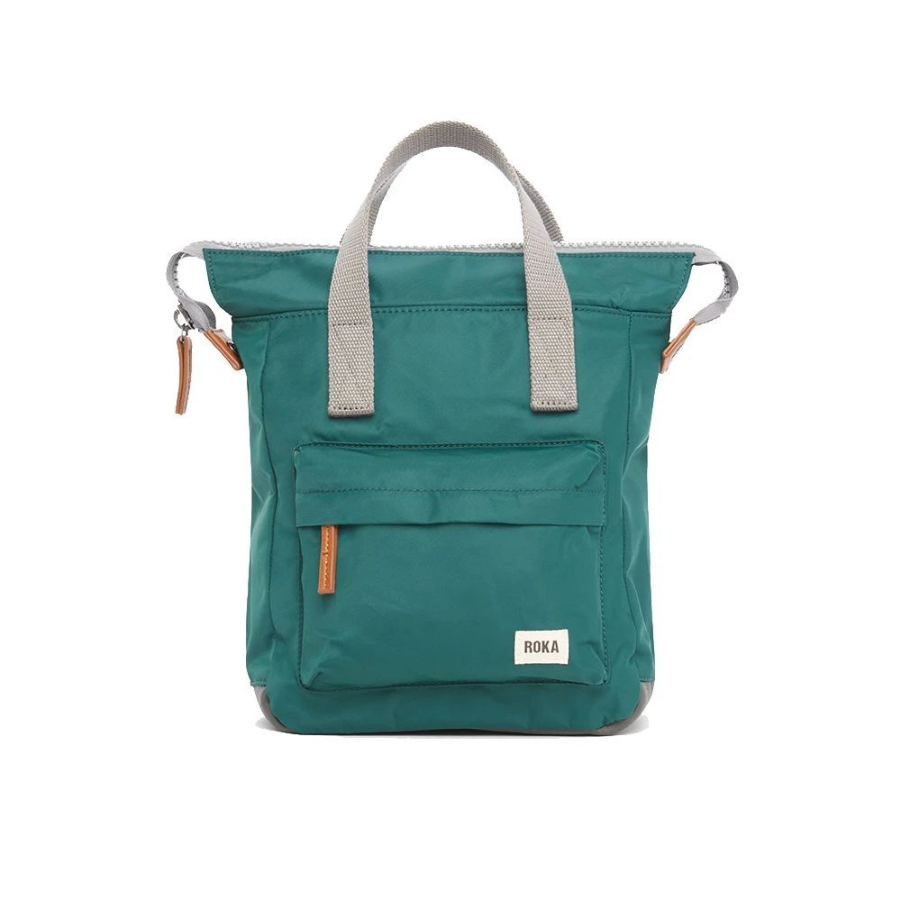 Roka Zip Top Small Tote Backpack - Bantry B Rpet Teal 3 Roka Zip Top Small Tote Backpack - Bantry B Rpet Teal