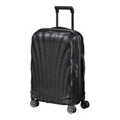 55cm Expandable Carry On Spinner - C-Lite -Travel Storage Store samso 134679 black1041 1 1
