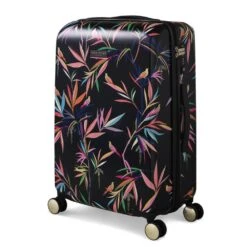 Medium Trolley Spinner - Black Bamboo -Travel Storage Store saramiller smh0102 007 black 1 1