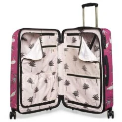 Medium Trolley Spinner - Pink Heron -Travel Storage Store saramiller smh0102 008 pink 2 1