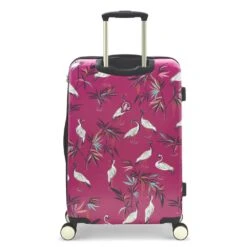 Medium Trolley Spinner - Pink Heron -Travel Storage Store saramiller smh0102 008 pink 3 1