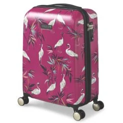 Small Trolley Spinner - Pink Heron -Travel Storage Store saramiller smh0103 008 pink 1 1