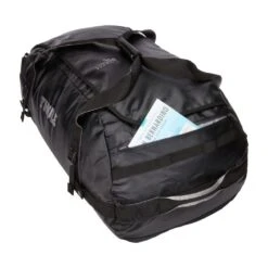 Thule 130L Folding Duffle - Chasm Black -Travel Storage Store thule 3204419 black 7 1
