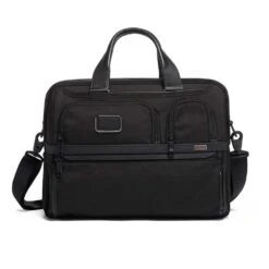 Tumi Expandable Organiser Laptop Briefcase - Alpha 3 Black
