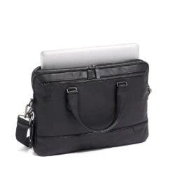Tumi Sycamore Leather Slim Brief - Harrison Leather -Travel Storage Store tumi 130547 black 1