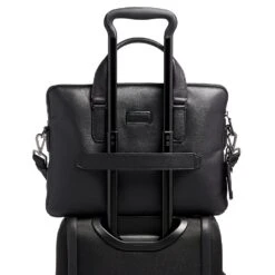 Tumi Sycamore Leather Slim Brief - Harrison Leather -Travel Storage Store tumi 130547 black 3