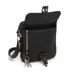 Tumi Junior Crossbody - Alpha Bravo Leather Black -Travel Storage Store tumi 142484 black1041 1