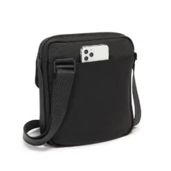 Tumi Junior Crossbody - Alpha Bravo Leather Black -Travel Storage Store tumi 142484 black1041 3