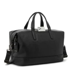 Tumi Nelson Duffel - Harrison Leather -Travel Storage Store tumi 148592 black leather 3