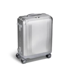 Zero Halliburton Continental Carry On - Pursuit Aluminium Collection Silver